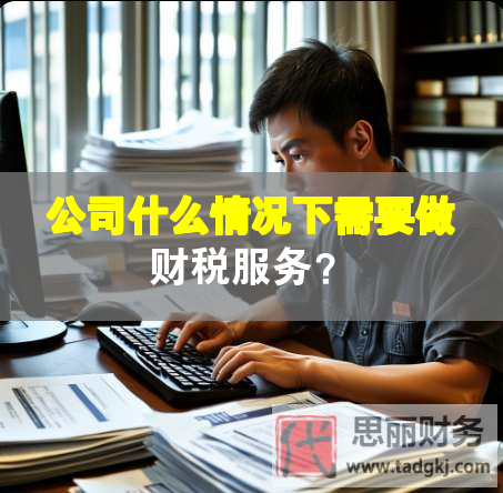 公司什么情況下需要做財(cái)稅服務(wù)？