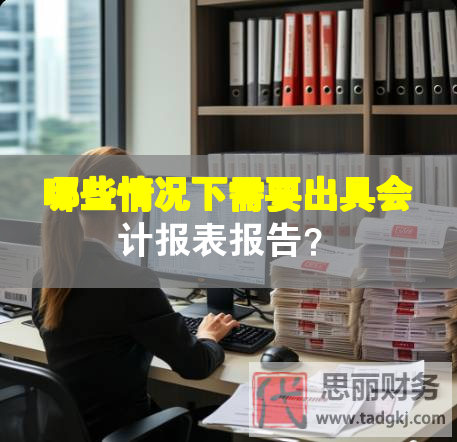 哪些情況下需要出具會計報表報告？