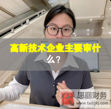 高新技術(shù)企業(yè)主要審什么？
