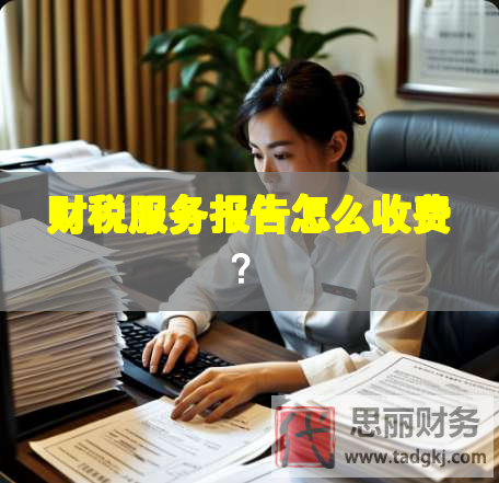財稅服務報告怎么收費？