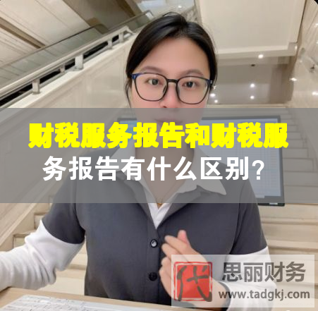 財(cái)稅服務(wù)報(bào)告和財(cái)稅服務(wù)報(bào)告有什么區(qū)別？